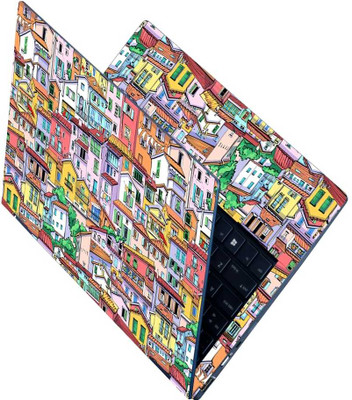 Anweshas Full Body Laptop Skin Sticker - Menton Old Town France Self Adhesive Vinyl Reusable Laptop Skin Compatible for 15.6 inch(Theme: NA)