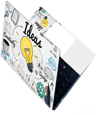 Skinny Full Laptops Skin Bubble-Free HD Quality Sticker FBD_SK-7_I Deas Babble free Vinyl Reusable Laptop Skin Compatible for 15.6 inch deal from flipkart