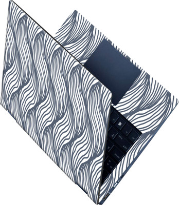 SCOTLON _All Panel_S shape grey pattern_ Vinyl Laptop Skin Compatible for 15.5 inch(Theme: Illustrations)