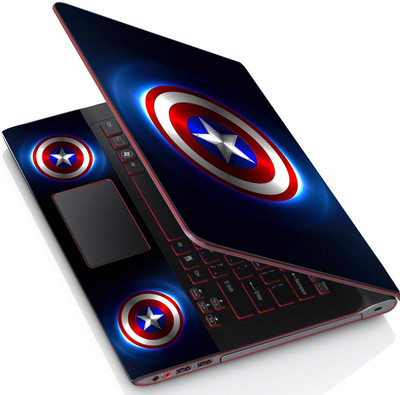 POINT ART HQ Laptop Skin Decal Sticker Vinyl Fits Size Bubble Free � Captain America Vinyl Laptop Skin Compatible for 15.6 inch(Theme: Illustrations)