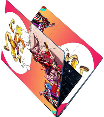 Anweshas Full Body Laptop Skin Sticker - Anime Sun God Nika Luffy Self Adhesive Vinyl Reusable Laptop Skin Compatible for 15.6 inch(Theme: NA)