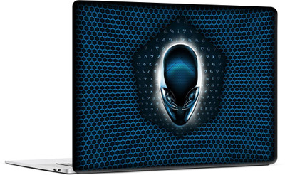 STICKER PRO Universal Laptop Skin Sticker with Extra Protective Layer - Alienware Blue Net Premium PVC Self Adhesive Vinyl Laptop Skin Compatible for 13 inch(Theme: Illustrations)