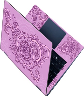 SCOTLON _All Panel_Purple color flower design_ Vinyl Laptop Decal 15.5