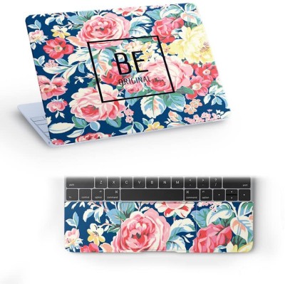 Galaxsia Floral/Flower Quote D5 Top+Wrist Pad Vinyl Laptop Skin/Sticker/Cover for vinyl Laptop Decal 15.6