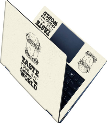 Flipkart SmartBuy _All Panel_ Around the world_Premium laptop Skin_ Vinyl Laptop Skin Compatible for 15.6 inch(Theme: Illustrations)