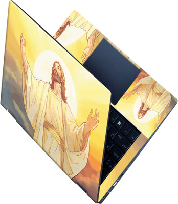 SCOTLON _All Panel_Jesus christ with sun_ Vinyl Laptop Skin Compatible for 15.5 inch(Theme: Illustrations)