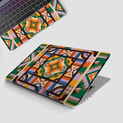 Yuckquee Mandala Art Full Body Vinyl Laptop Skin 14 P-14 Vinyl Laptop Skin Compatible for 14 inch(Theme: Patterns)
