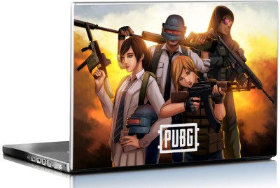 PIXELARTZ Laptop Skin PUBG Video Game HD Quality 15.6 Inches Vinyl Laptop Decal 15.6