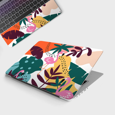 Yuckquee VIBE VECTOR FLOWER Full Body Vinyl Laptop Skin 14 Vinyl Laptop Skin Compatible for 14 inch(Theme: Patterns)