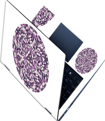 SCOTLON _All Panel_Multi color small triangular round_ Vinyl Laptop Skin Compatible for 15.5 inch(Theme: Illustrations)