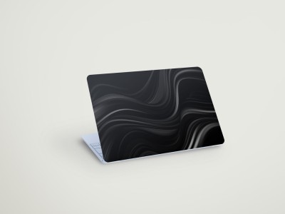 SDM VInyl Laptop Skin (black waves) Decal 15.6 inch Vinyl Laptop Decal 15.6