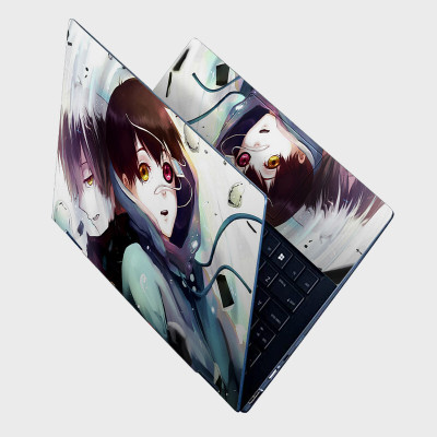 Yuckquee Anime Tokyo Ghoul Full Body Vinyl Laptop Skin 15.6 P-17 Vinyl Laptop Skin Compatible for 15.6 inch(Theme: Patterns)