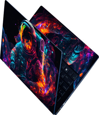 Anweshas Full Body Laptop Skin for Laptops Upto 15.6 Inch - Cosmic Astronaut Dream HD Sticker No Residue Removable Self Adhesive Vinyl Reusable Laptop Skin Compatible for 15.6 inch(Theme: NA)