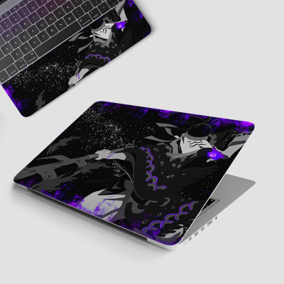 Yuckquee Demon Slayer Anime Full Body Vinyl Laptop Skin 14 P-12 Vinyl Laptop Skin Compatible for 14 inch(Theme: Patterns)