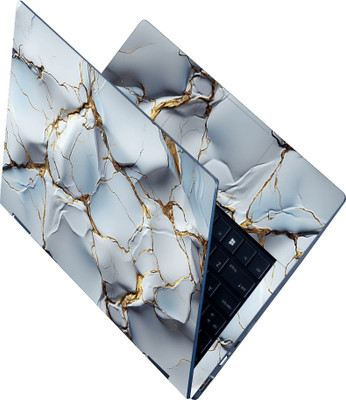 Flipkart SmartBuy Full Body Laptop Skin Sticker - Cracking Marble Design Self Adhesive Vinyl Laptop Skin Compatible for 15.6 inch(Theme: NA)