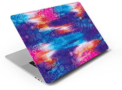 AH Decals multicolored 3d artstic laptop skin vinyl Laptop Skin Compatible for 17 inch(Theme: Patterns)