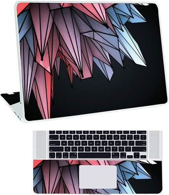 Inkykart Pattern P10 Top+Wrist Pad Vinyl Laptop Skin/Sticker/Cover vinyl Laptop Skin Compatible for 14 inch(Theme: Illustrations)