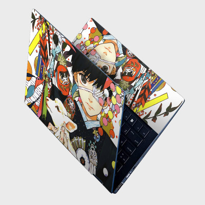 Yuckquee Anime Tokyo Ghoul Full Body Vinyl Laptop Skin 14 P-16 Vinyl Laptop Skin Compatible for 14 inch(Theme: Comics & Cartoons)