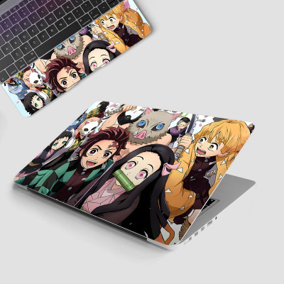 Yuckquee Demon Slayer Anime Full Body Vinyl Laptop Skin 14 P-22 Vinyl Laptop Skin Compatible for 14 inch(Theme: Patterns)