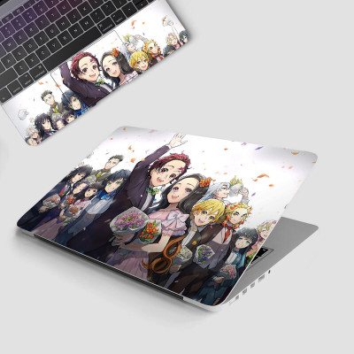 Yuckquee Demon Slayer Anime Full Body Vinyl Laptop Skin 13.3 P-3 Vinyl Laptop Skin Compatible for 13.3 inch(Theme: Patterns)