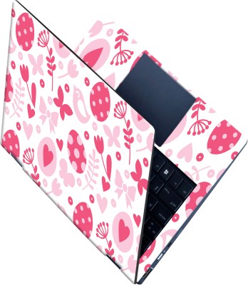 SCOTLON _All Panel_Pink butterfly and rose bird_ Vinyl Laptop Decal 15.5