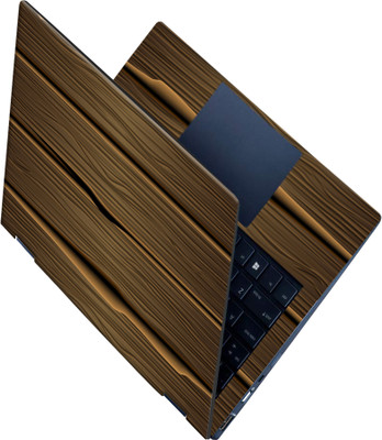 SCOTLON _All Panel_Brown line wave pattern_ Vinyl Laptop Decal 15.5