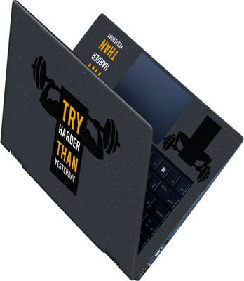SCOTLON _All Panel_Try harder than yesterday_ Vinyl Laptop Decal 15.5