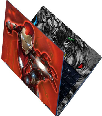 Flipkart SmartBuy Full Body Laptop Skin Sticker - Iron Man Red Design Self Adhesive Vinyl Laptop Skin Compatible for 15.6 inch(Theme: NA)