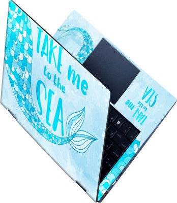 Flipkart SmartBuy _All Panel_ Take me to the sea_Premium laptop Skin_ Vinyl Laptop Decal 15.6