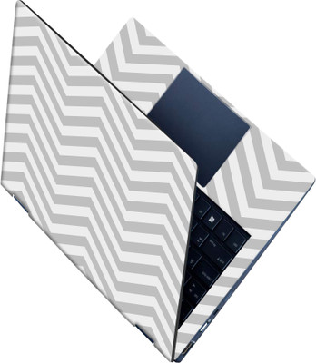 SCOTLON _All Panel_Grey V wave pattern_ Vinyl Laptop Decal 15.5