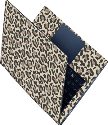 SCOTLON _All Panel_Brown black random shape pattern_ Vinyl Laptop Skin Compatible for 15.5 inch(Theme: Patterns)