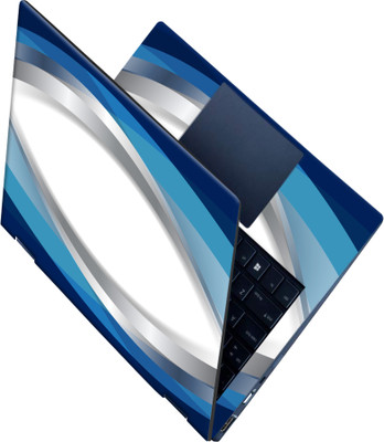 SCOTLON _All Panel_Blue grey wave_ Vinyl Laptop Skin Compatible for 15.5 inch(Theme: Illustrations)
