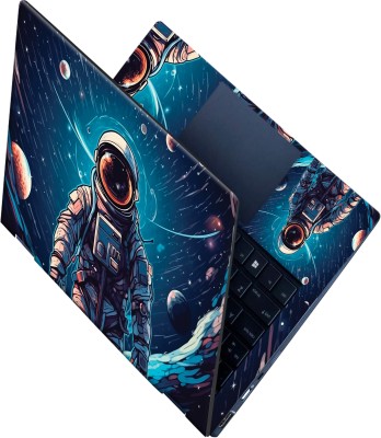 Flipkart SmartBuy _All Panel_Astronaut in space with planet background Vinyl Laptop Decal 15.6