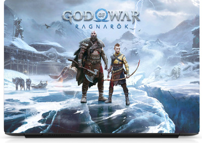 PrintoAd INDIA God of War Ragnarok Eco Vinyl Sticker Laptop Skin Compatible for 15.6 inch(Theme: Famous Personalities)