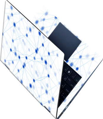 SCOTLON _All Panel_Nodes and lines_ Vinyl Laptop Skin Compatible for 15.5 inch(Theme: Illustrations)