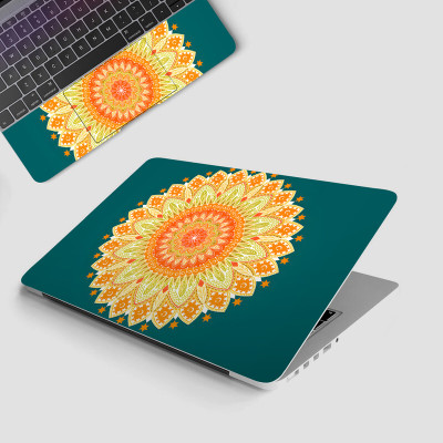 Yuckquee Mandala Art Full Body Vinyl Laptop Skin 14 P-1 Vinyl Laptop Skin Compatible for 14 inch(Theme: Patterns)