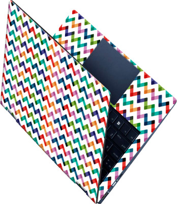 SCOTLON _All Panel_Multi color V shape wave_ Vinyl Laptop Decal 15.5