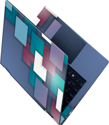 SCOTLON _All Panel_Multicolor squares_ Vinyl Laptop Skin Compatible for 15.5 inch(Theme: Illustrations)