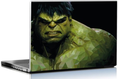 PIXELARTZ Laptop Skin - Polygon Hulk - HD Quality - 15.6 Inches Vinyl Laptop Decal 15.6