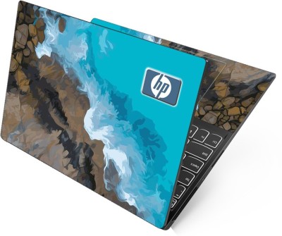 Anweshas HD Printed Full Panel Laptop Skin Sticker Vinyl Fits Size Upto 15 inches No Residue, Bubble Free, Waterproof - Hp Ocean Painting Self Adhesive Vinyl Laptop Decal 15.6