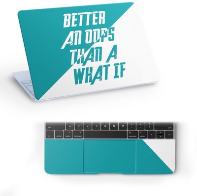 Galaxsia Quote Top+Wrist Pad Vinyl Laptop Skin/Sticker/Cover for vinyl Laptop Decal 15.6