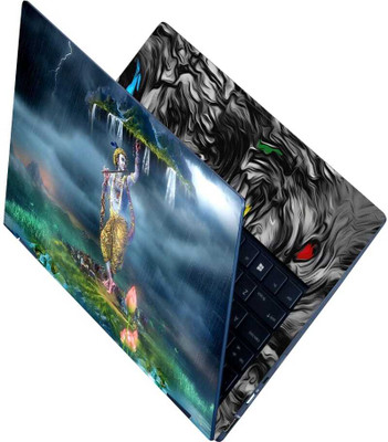 Flipkart SmartBuy Full Body Laptop Skin Sticker - Lord Krishna Govardhan Parvat Self Adhesive Vinyl Laptop Skin Compatible for 15.6 inch(Theme: Spiritual)