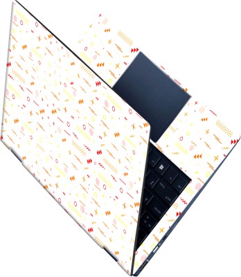 SCOTLON _All Panel_Orange and triangle shapes_ Vinyl Laptop Decal 15.5