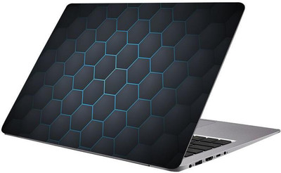 AH Decals black pattern 3d vinyl Laptop Skin Compatible for 17 inch(Theme: Patterns)