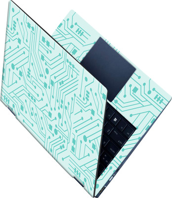 SCOTLON _All Panel_Light green circuit path_ Vinyl Laptop Decal 15.5
