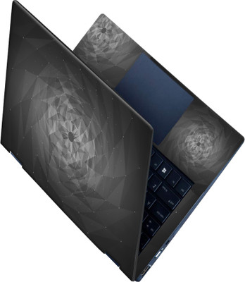 SCOTLON _All Panel_Grey right angle triangle_ Vinyl Laptop Skin Compatible for 15.5 inch(Theme: Illustrations)