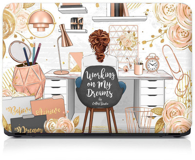 FineArts Laptop Skin Fits Laptops Size Upto 15.6 inches - Working on My Dreams Self Adhesive Vinyl Laptop Skin Compatible for 15.6 inch(Theme: NA)