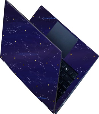 SCOTLON _All Panel_Yellow stars and dot waves_ Vinyl Laptop Decal 15.5