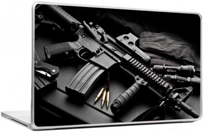 i-Birds ® Military Gun Exclusive High Quality Laptop Decal, laptop skin sticker 15.6 inch (15 x 10) Inch iB-5K_skin_0084 High Quality HD Printed Vinyl Laptop Skin Compatible for 15.6 inch(Theme: NA)