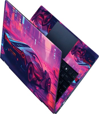 SCOTLON All Panel_Neon glow car_Premium Laptop Skin Vinyl Laptop Decal 15.6